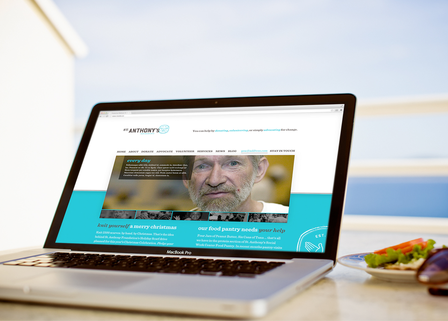 Web design and implementation for the St. Anthony Foundation, San Francisco's oldest social services nonprofit.